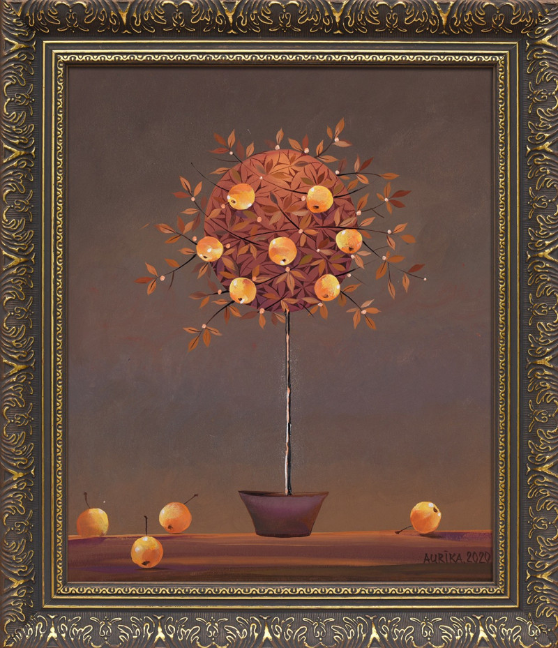 Aurika tapytas paveikslas Rojaus obuoliukai, Miniatiūros - Maži darbai , paveikslai internetu