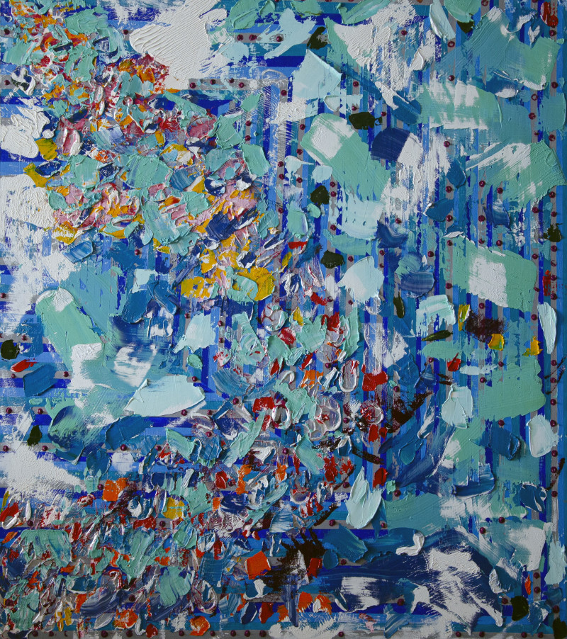Giedrė Balčiūnaitė tapytas paveikslas Vasarinis brizas, Abstrakti tapyba , paveikslai internetu
