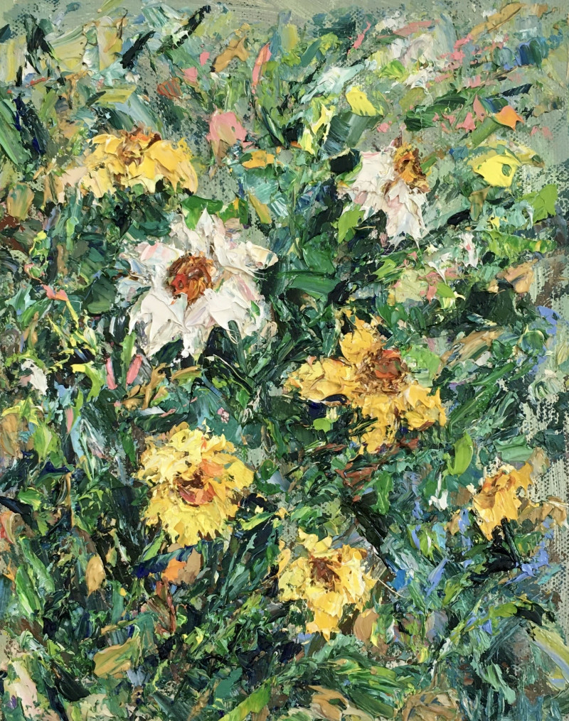 Daffodils original painting by Vilma Gataveckienė. Flowers