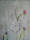 Aurelija Filipauskytė tapytas paveikslas Mažųjų dobilų angelas, Animalistiniai paveikslai , paveikslai internetu