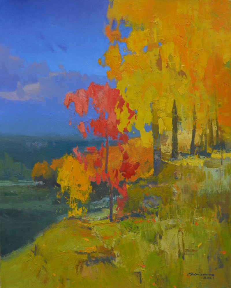 Maples original painting by Vytautas Laisonas. Landscapes