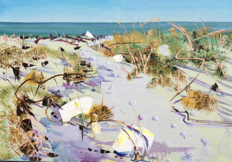 Endangered in the Sand original painting by Vytautas Poška. Landscapes