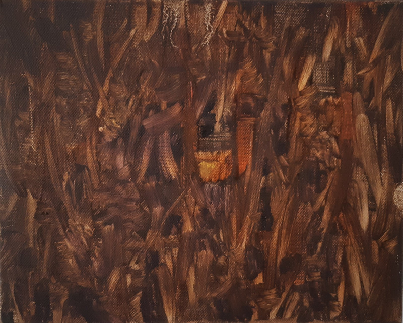 Kristina Čivilytė tapytas paveikslas Miškas, Miniatiūros - Maži darbai , paveikslai internetu