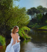 Forest River II original painting by Serghei Ghetiu. Realism