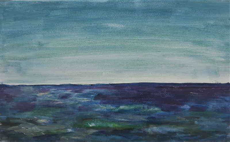 Kristina Čivilytė tapytas paveikslas Nidos jūra, Miniatiūros - Maži darbai , paveikslai internetu