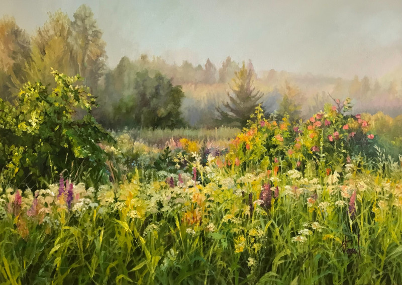 Morning Freshness original painting by Sigita Paulauskienė. Landscapes