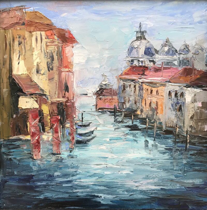 Birutė Bernotienė-Vall tapytas paveikslas Venecija I, Marinistiniai paveikslai , paveikslai internetu