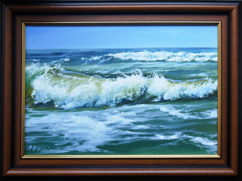 A Moment I original painting by Povilas Dirgėla. Sea