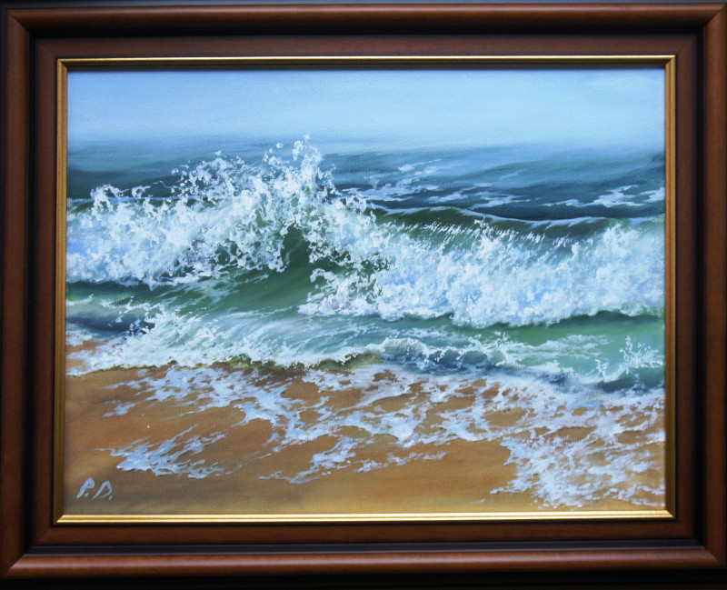 A Moment III original painting by Povilas Dirgėla. Sea
