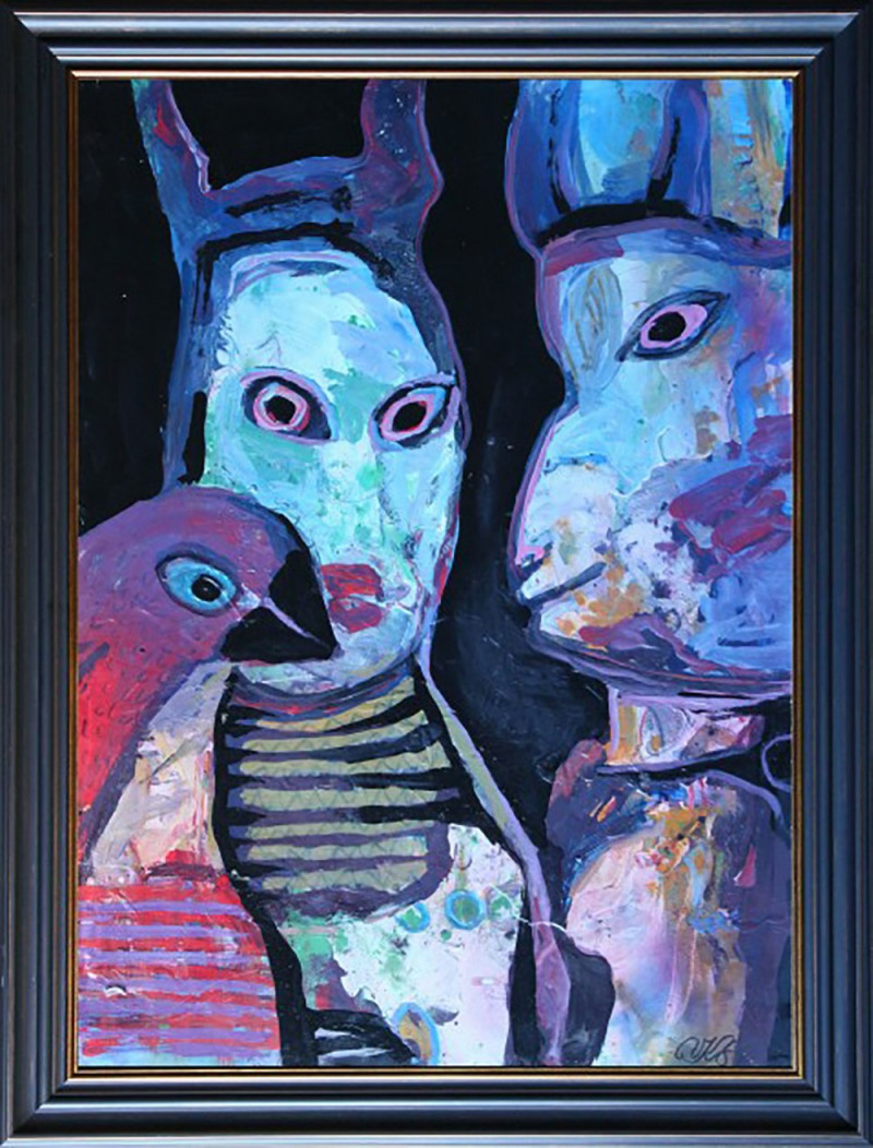 Vilius-Ksaveras Slavinskas tapytas paveikslas Vakaro romantika, Animalistiniai paveikslai , paveikslai internetu