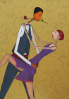 Rolana Čečkauskaitė tapytas paveikslas Pašok su manimi II, Tapyba aliejumi , paveikslai internetu