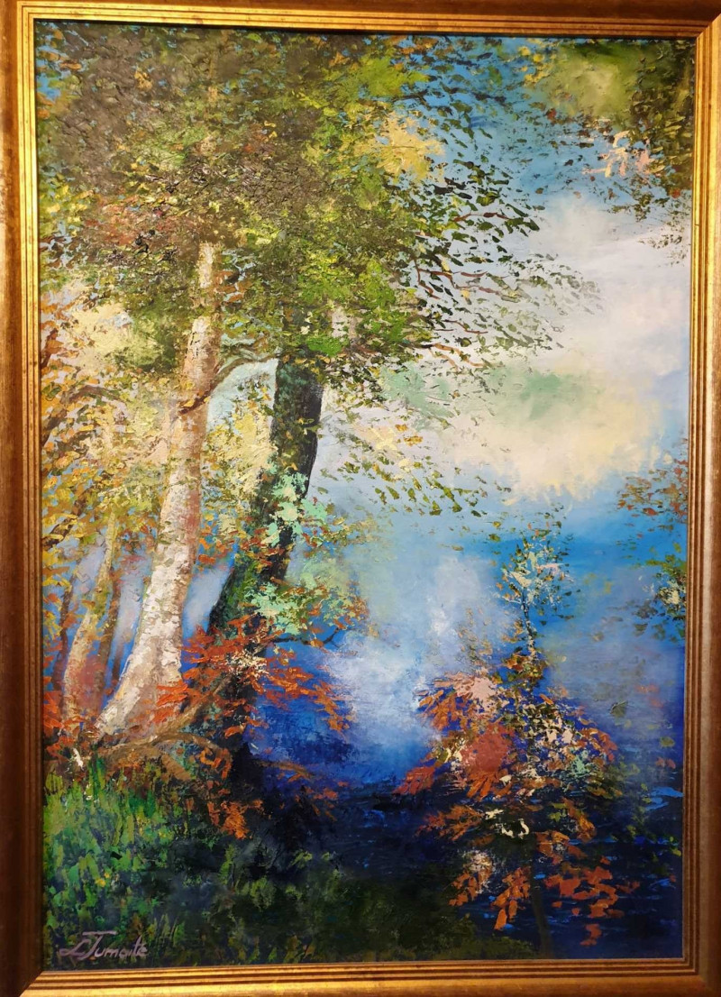 Lilijana Tumaitė tapytas paveikslas Prie ežero, Peizažai , paveikslai internetu