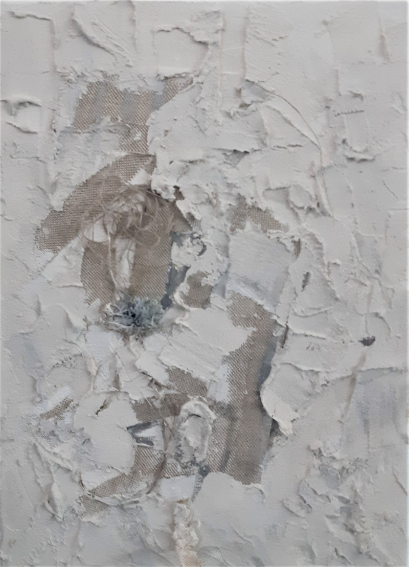 White abstraction A original painting by Kristina Čivilytė. Abstract Paintings