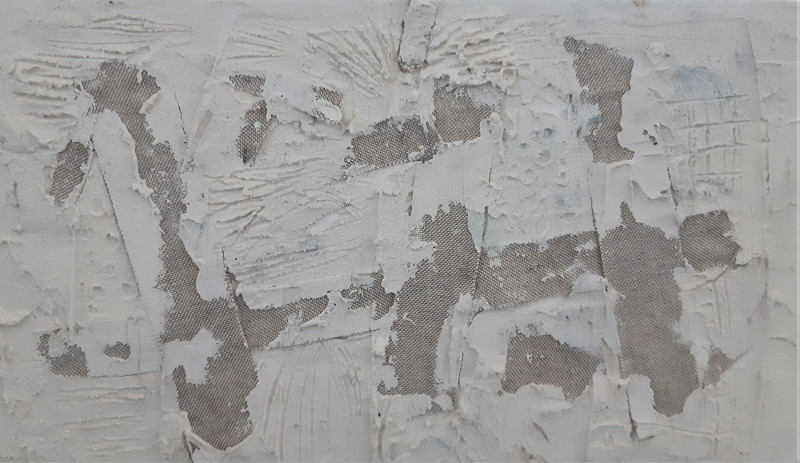 White abstraction D original painting by Kristina Čivilytė. Abstract Paintings