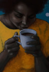 Gintas Banys tapytas paveikslas Saldi pertrauka, Tapyba su žmonėmis , paveikslai internetu