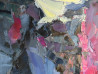 Ugnius Motiejūnas tapytas paveikslas Kalnai, gėlės galvoje, Abstrakti tapyba , paveikslai internetu