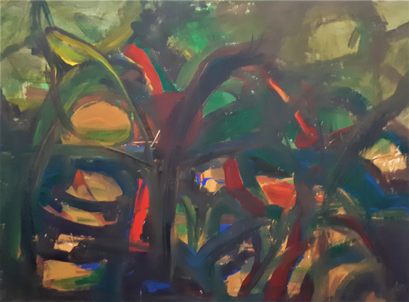 Earth energy. In the Jungle original painting by Kristina Čivilytė. Abstract Paintings