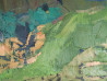 Ugnius Motiejūnas tapytas paveikslas Rūko įtrūkimai, Abstrakti tapyba , paveikslai internetu