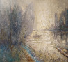 Simonas Gutauskas tapytas paveikslas Ūkanotas rytas, Ramybe dvelkiantys , paveikslai internetu