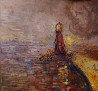 Simonas Gutauskas tapytas paveikslas Einantis i švyturį, Meno kolekcionieriams , paveikslai internetu