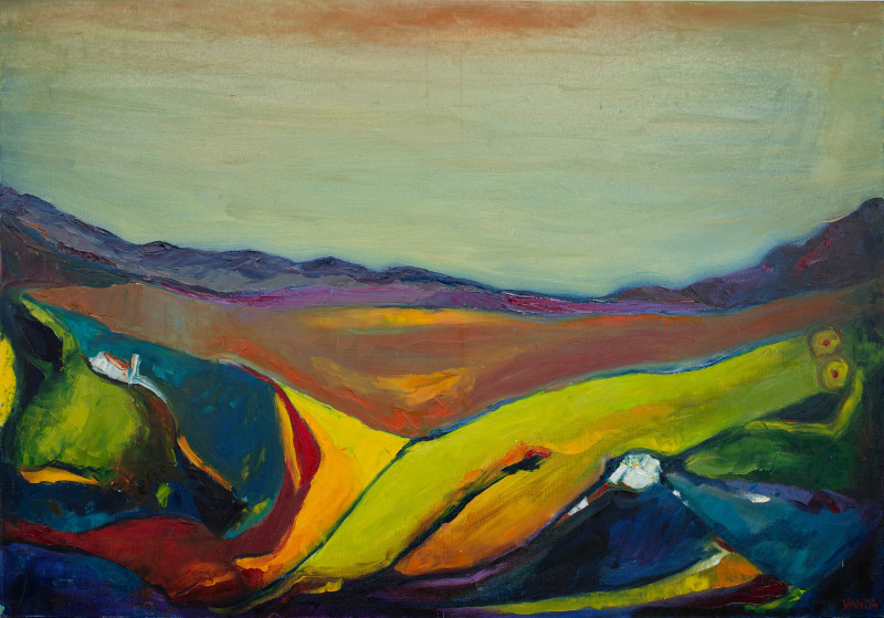 Vanda Kaminskienė tapytas paveikslas Kalnų mūza, Abstrakti tapyba , paveikslai internetu