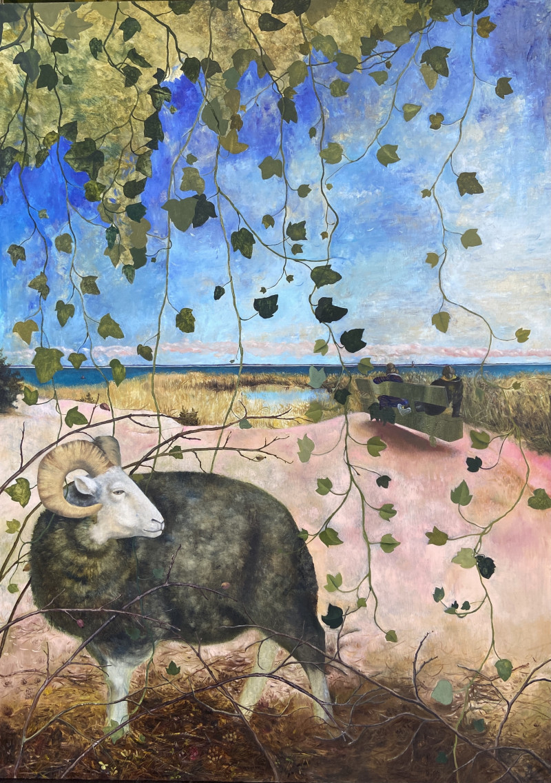 Onutė Juškienė tapytas paveikslas Pamarys, Animalistiniai paveikslai , paveikslai internetu