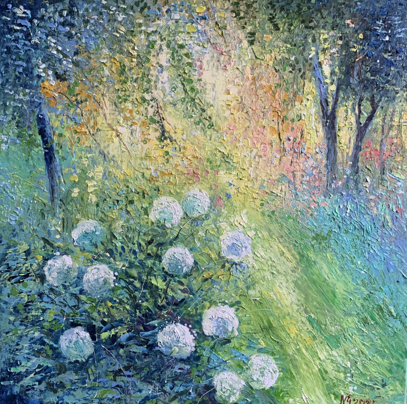 Colorful World original painting by Nijolė Grigonytė-Lozovska. Flowers