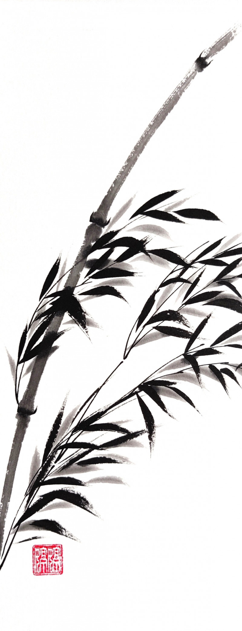 Indrė Beinartė tapytas paveikslas Bambukas II, Jauni ir talentingi , paveikslai internetu