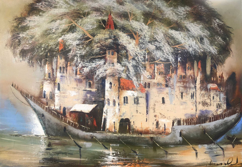 Alvydas Venslauskas tapytas paveikslas Gero vėjo, Fantastiniai paveikslai , paveikslai internetu