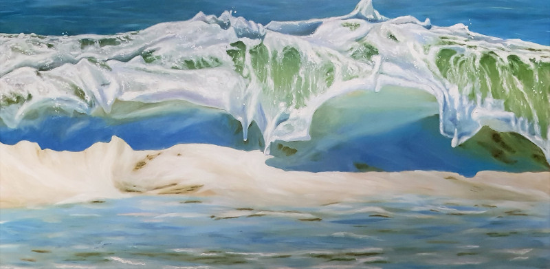 Mantas Naulickas tapytas paveikslas Iš pieno plaukusi, Jūros , paveikslai internetu