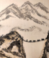 Indrė Beinartė tapytas paveikslas Kabantis tiltas, Kaligrafija - Rytų tapyba , paveikslai internetu