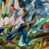 Junija Galejeva tapytas paveikslas Dienoraščio lapas. Sekmadienio iškyla, Abstrakti tapyba , paveikslai internetu