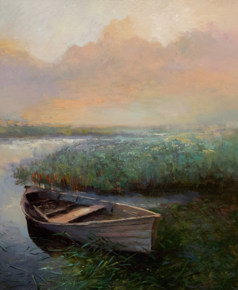 Cozy Corn original painting by Aleksandr Jerochin. Landscapes