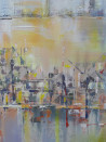 Laima Giedraitienė tapytas paveikslas Rudeniniai horizontai, Abstrakti tapyba , paveikslai internetu