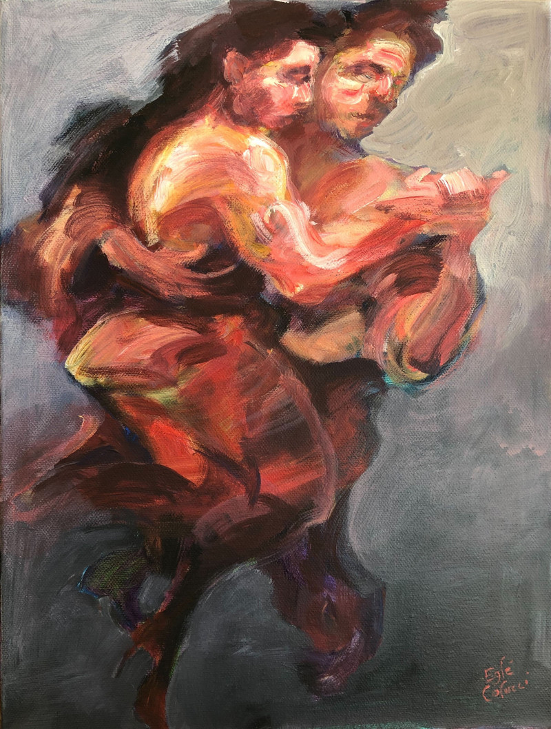 Eglė Colucci tapytas paveikslas Miguel & Ana, Šokis - Muzika , paveikslai internetu