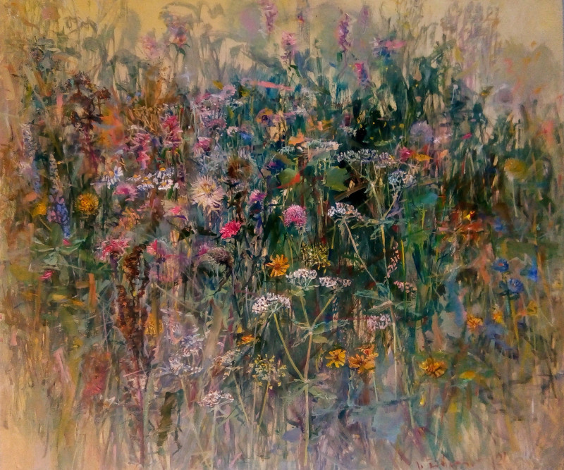 Jonas Šidlauskas tapytas paveikslas Žolynai, Gėlės , paveikslai internetu