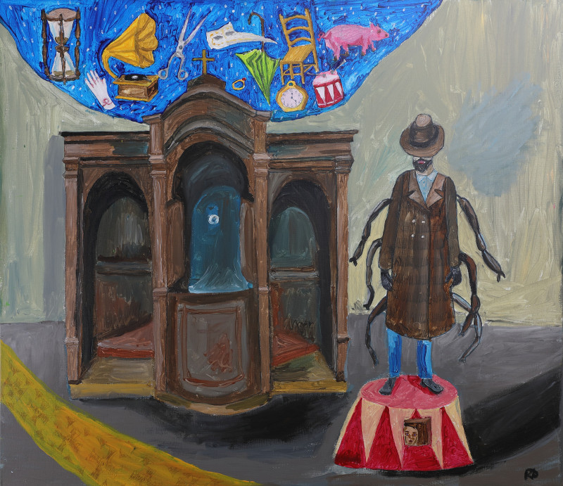 Kristina Daniūnaitė tapytas paveikslas Išpažintis, Išlaisvinta fantazija , paveikslai internetu