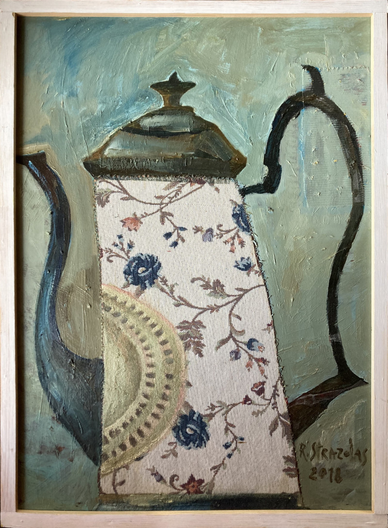 Tea Pot original painting by Robertas Strazdas. Still-Life
