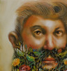 Laimonas Šmergelis tapytas paveikslas Madinga barzda , Miniatiūros - Maži darbai , paveikslai internetu
