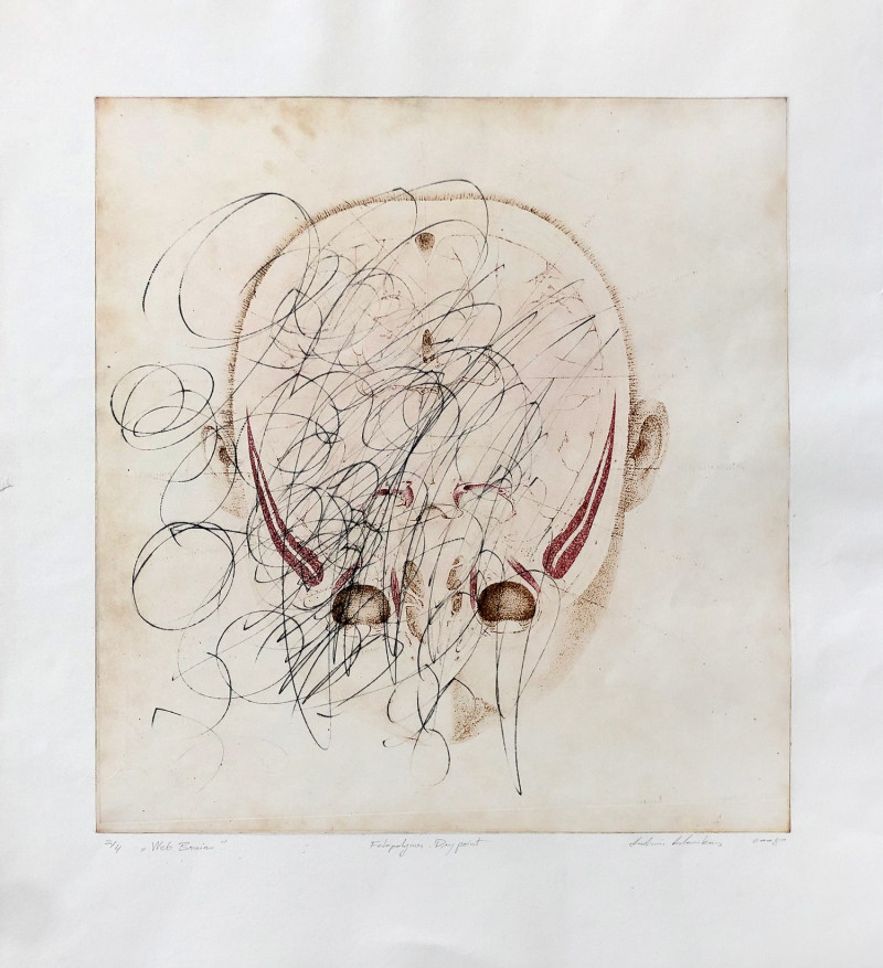 Audrius Arlauskas tapytas paveikslas Web brains, Išlaisvinta fantazija , paveikslai internetu