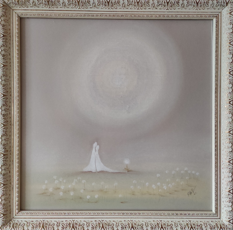Rima Sadauskienė tapytas paveikslas Pienė, Gėlės , paveikslai internetu
