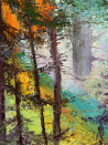 Nijolė Grigonytė-Lozovska tapytas paveikslas Saulės ir miško melodija, Peizažai , paveikslai internetu