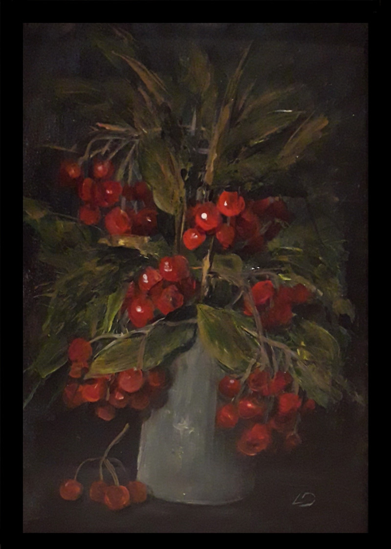 Berries original painting by Lidija Dailidėnienė. Paintings For Housewarming