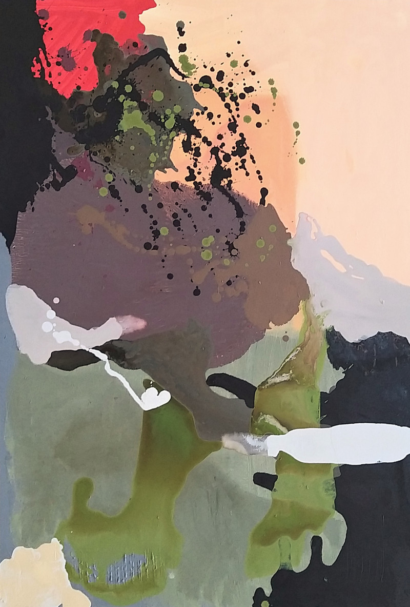 Dalia Kirkutienė tapytas paveikslas Rudens peizažai I, Abstrakti tapyba , paveikslai internetu