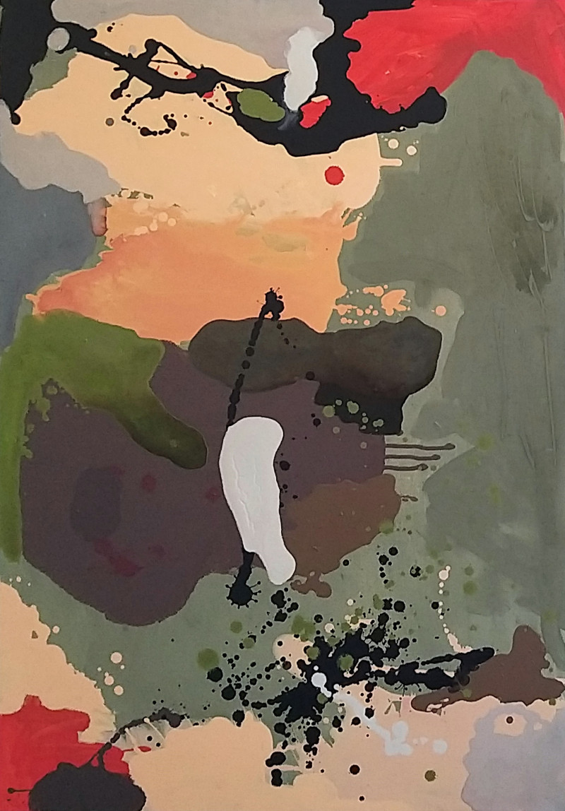 Dalia Kirkutienė tapytas paveikslas Rudens peizažai II, Abstrakti tapyba , paveikslai internetu