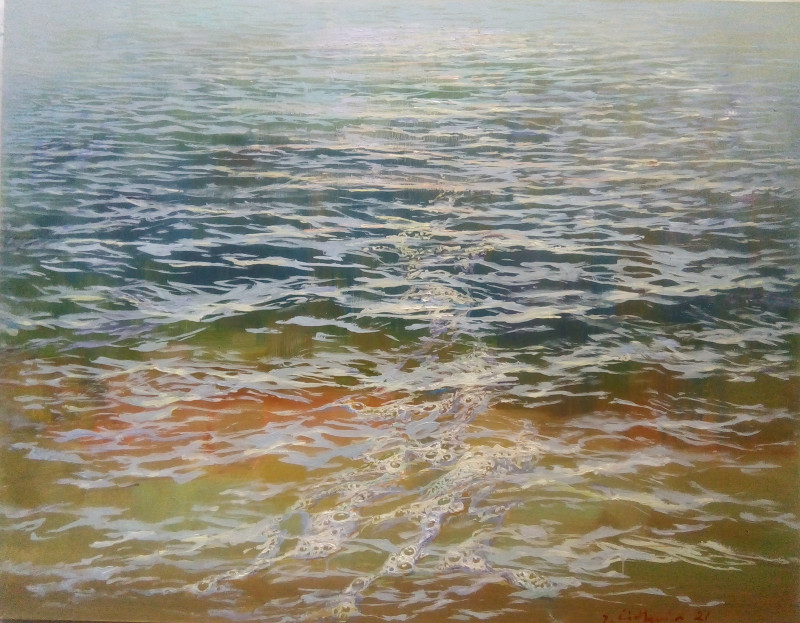 Water original painting by Jonas Šidlauskas. Landscapes