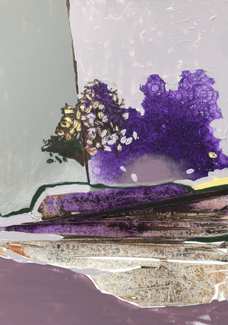 Alma Karalevičienė tapytas paveikslas Vasaros kvapas I, Abstrakti tapyba , paveikslai internetu