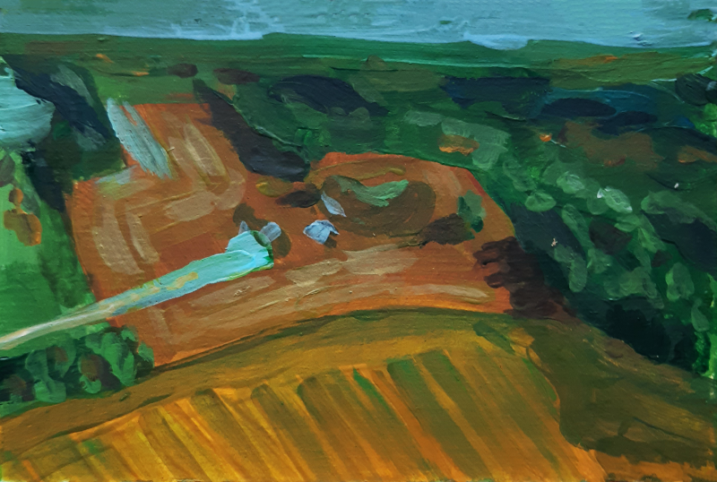 Aistija Sokolova tapytas paveikslas Peizažas 5, Peizažai , paveikslai internetu