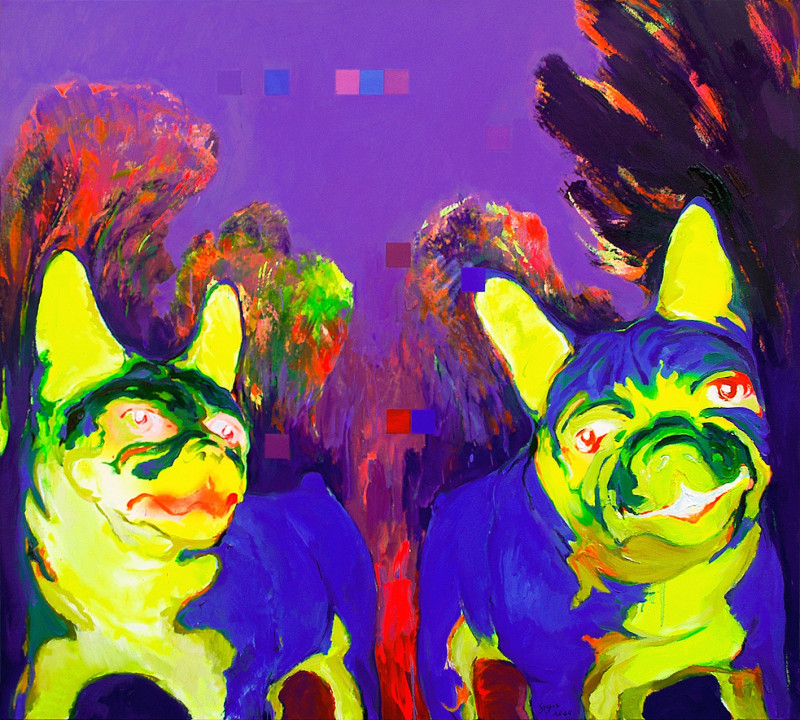 Sigitas Laurinavičius tapytas paveikslas Nebijokit - nekąs, Animalistiniai paveikslai , paveikslai internetu
