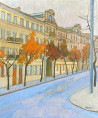 Vilnius motif original painting by Arvydas Kašauskas. Paintings with Vilnius (Vilnius)